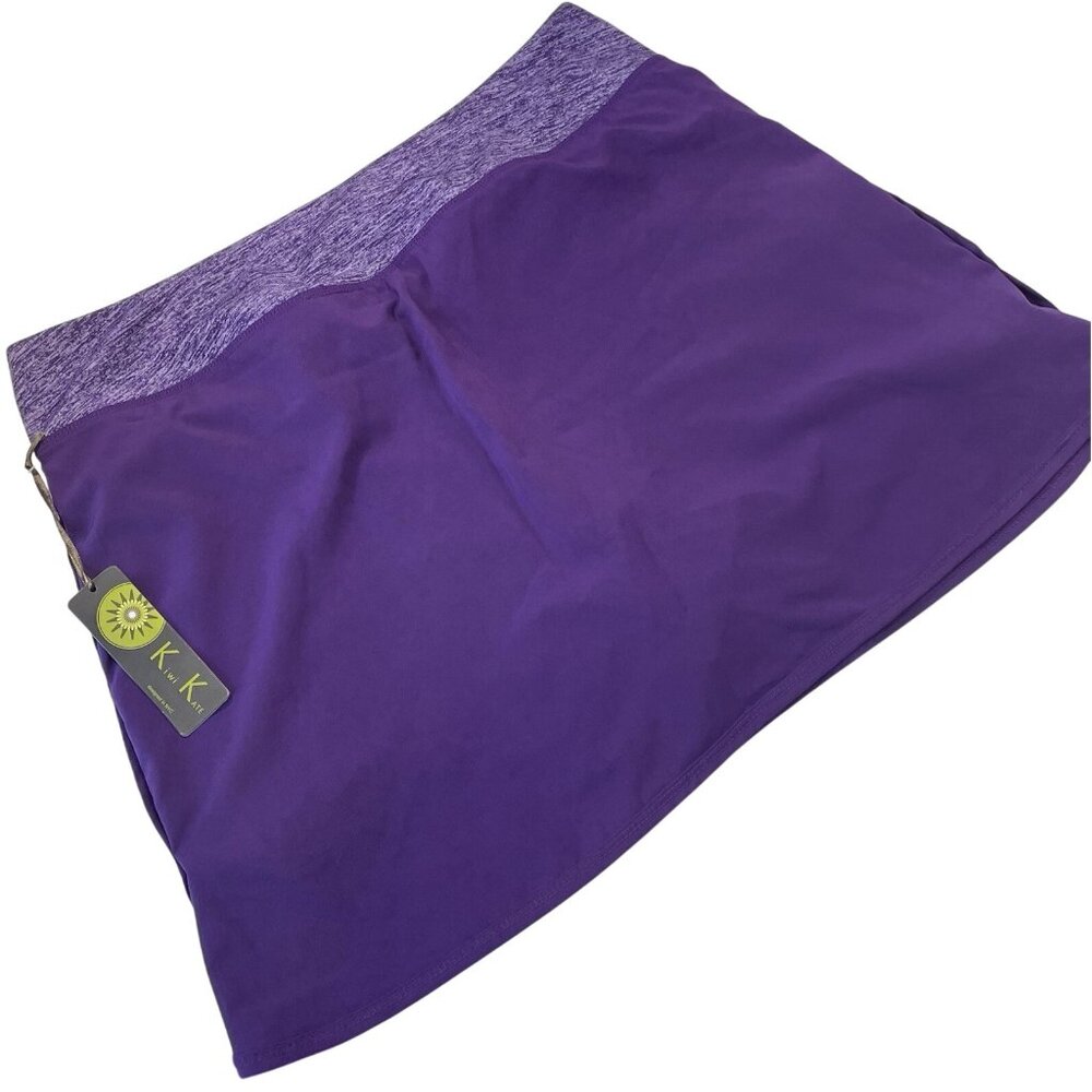 Athletic Skort Lot Womens M Tennis Running Pickleball Gym Walking Skirt w Shorts - Picture 6 of 15